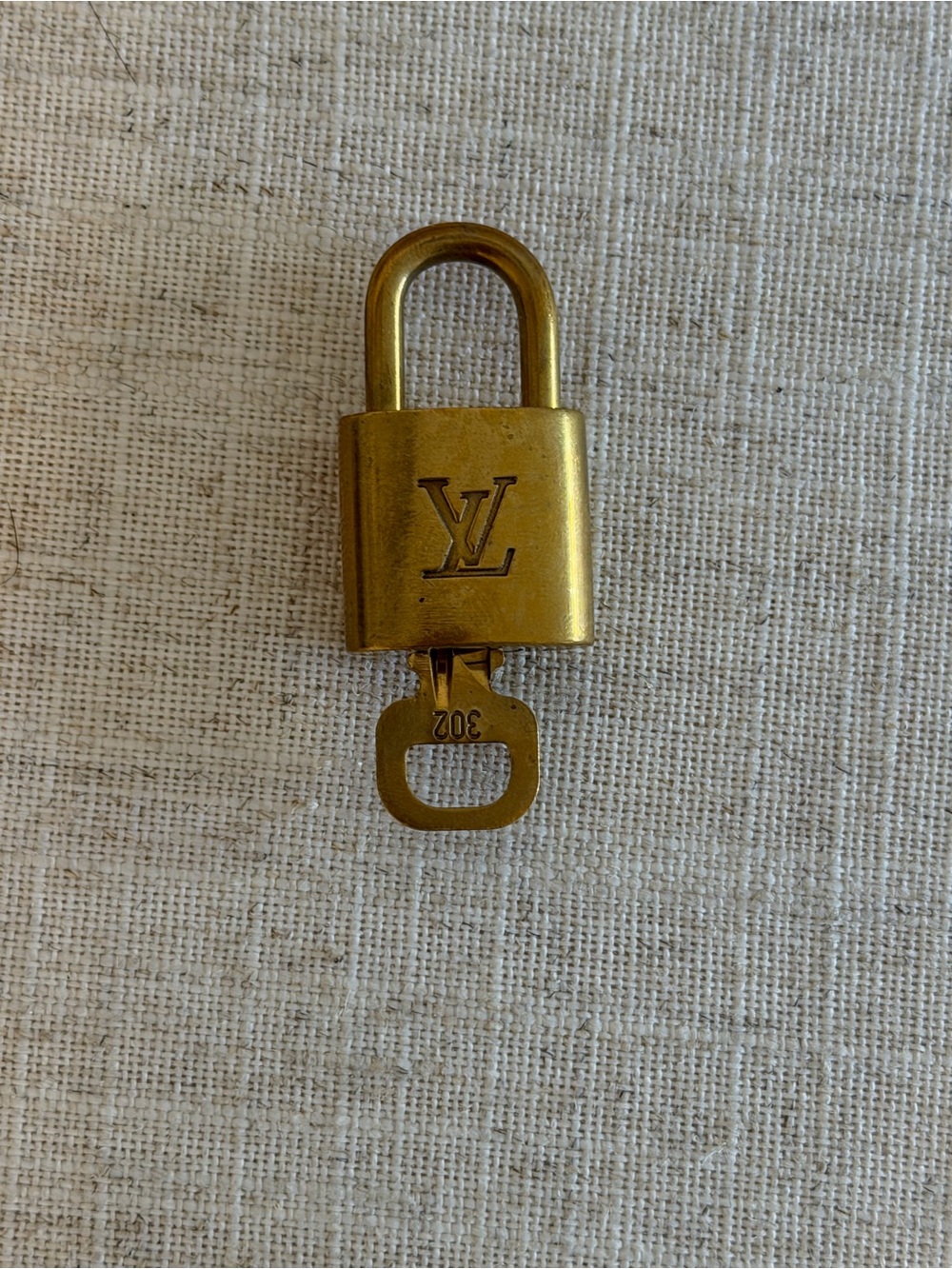 Louis Vuitton Gold-tone Padlock with Key